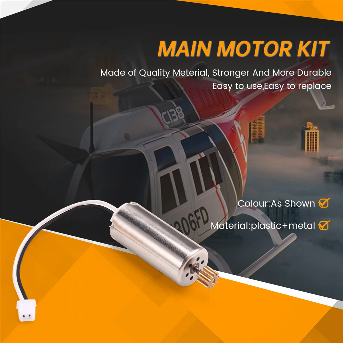 Kit moteur principal RC ERA C138 Bell 206 1:33 - Pièces hélicoptère RC