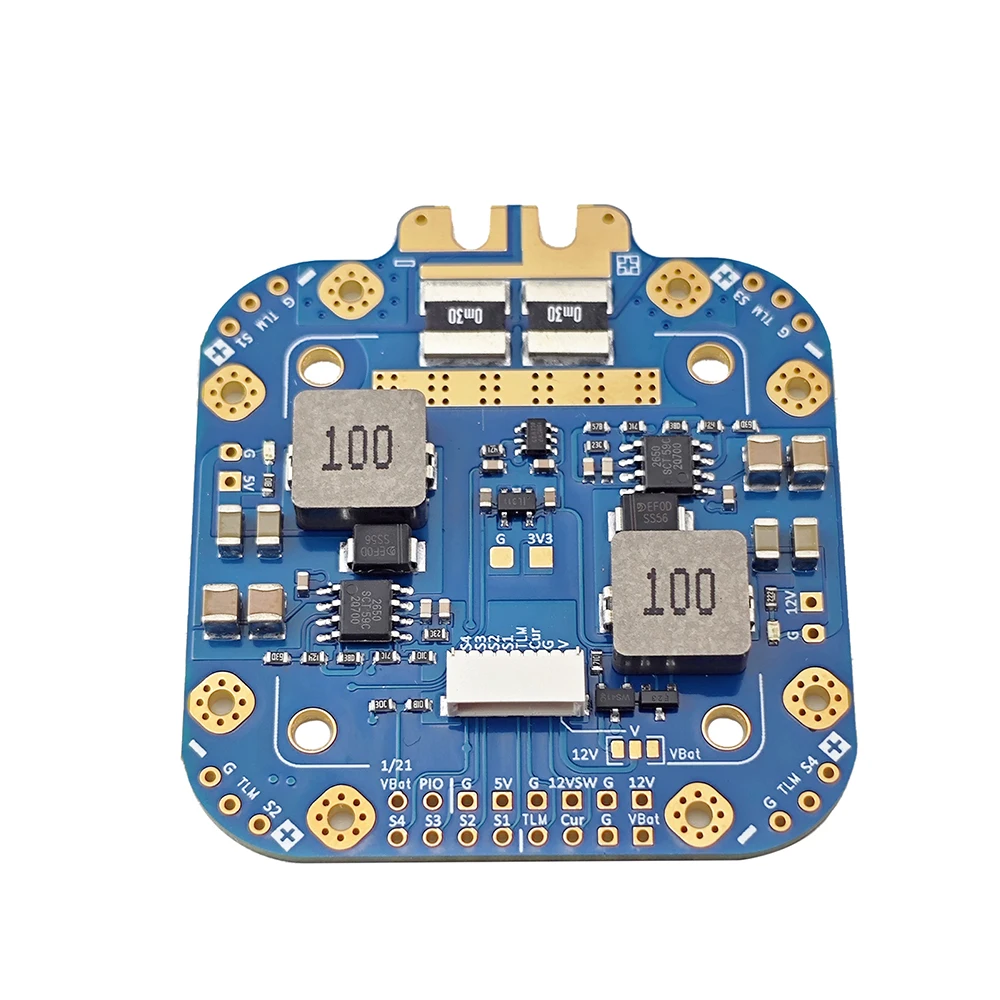 Carte PDB FCHUB-12S 4x70A avec BEC 5V/12V pour Drone FPV 3-12S LiPo