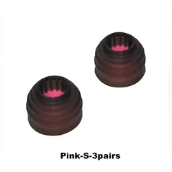 HE Sonic Song of the Long River Silicone Hybrid Eartips (Pink - S - 3pairs)