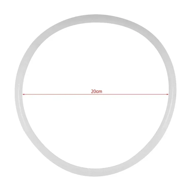 1pc 18-32cm Silicone Home Pressure Cooker Sealing Ring Rubber Clear Replacement White Gasket Circle Accessories 3
