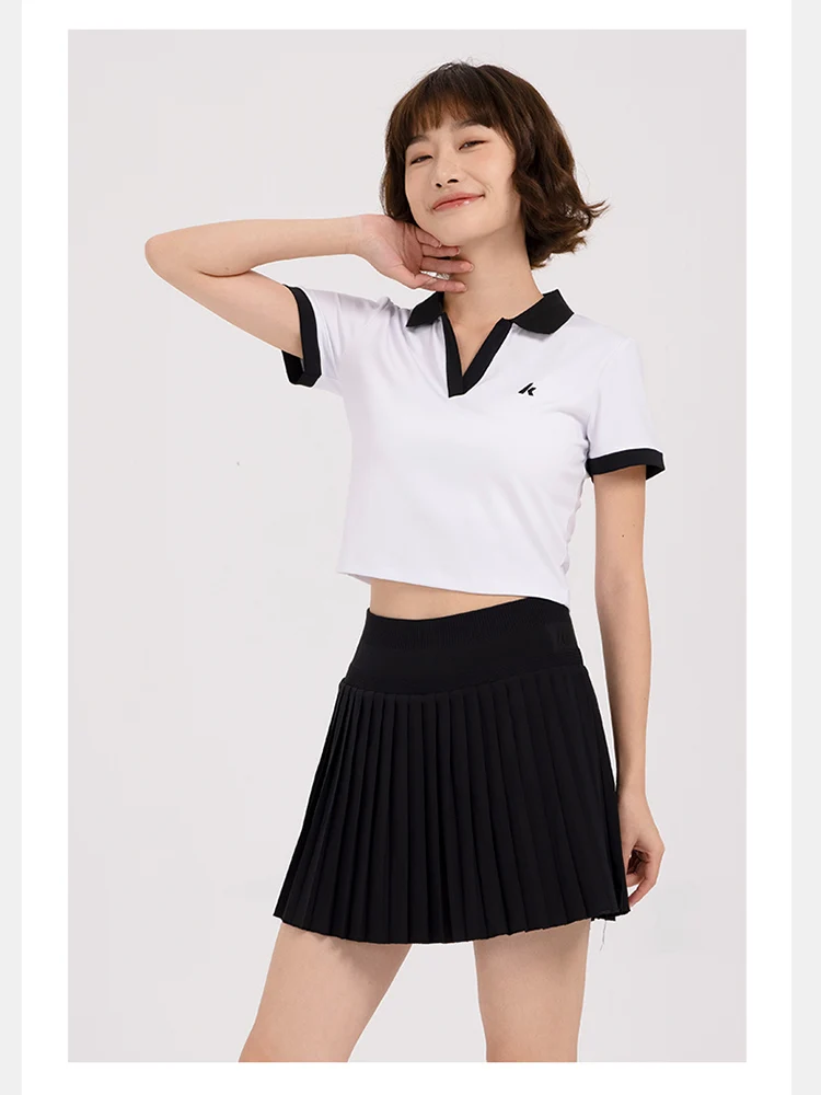 Kawasaki Sport Skirt Badminton Golf Wear Women's Casual Anti Glare Running Skirt Quick Drying Tennis