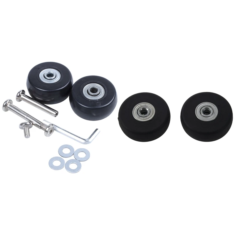 4 Sets Of Luggage Suitcase Replacement Wheels Axles Deluxe Repair Tool