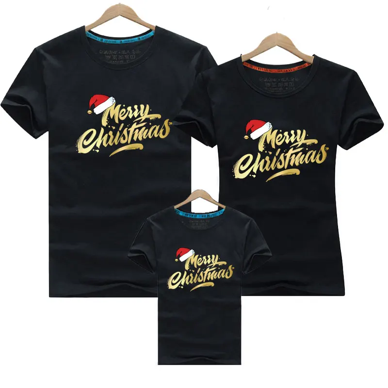 Merry Christmas Family Matching Tshirt New Year Mommy Daddy Daughter ...
