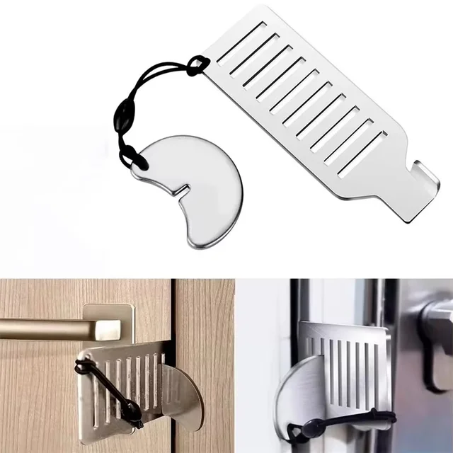 Portable Door Lock for Hotel & Travel – Extra Door Security for Airbnb, Dorm & Apartment