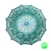 Powerful 4-28 Holes Automatic Fishing Net Shrimp Cage Mesh Nets Foldable Traps Crab Fish Trap Cast Net Cast Fishing Network Tool