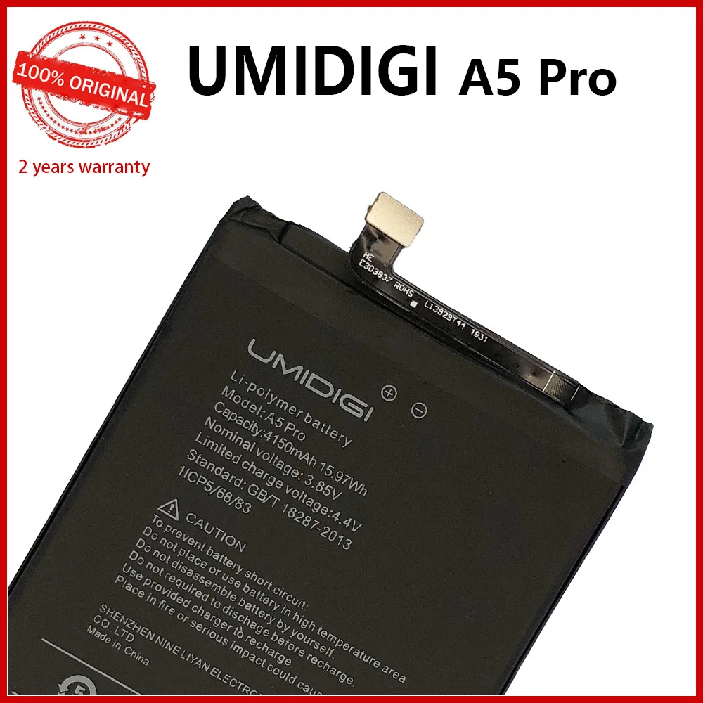 New 100% Original 3300mAh Phone Battery For UMI Umidigi A5 A5 Pro High Capacity Batteries With Tools+Tracking Number