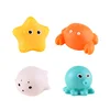 Baby Bath Toy Cute Animals Swimming Water LED Light Up Float Induction Luminous Toys Soft Rubber Kids Play Funny Gifts 6