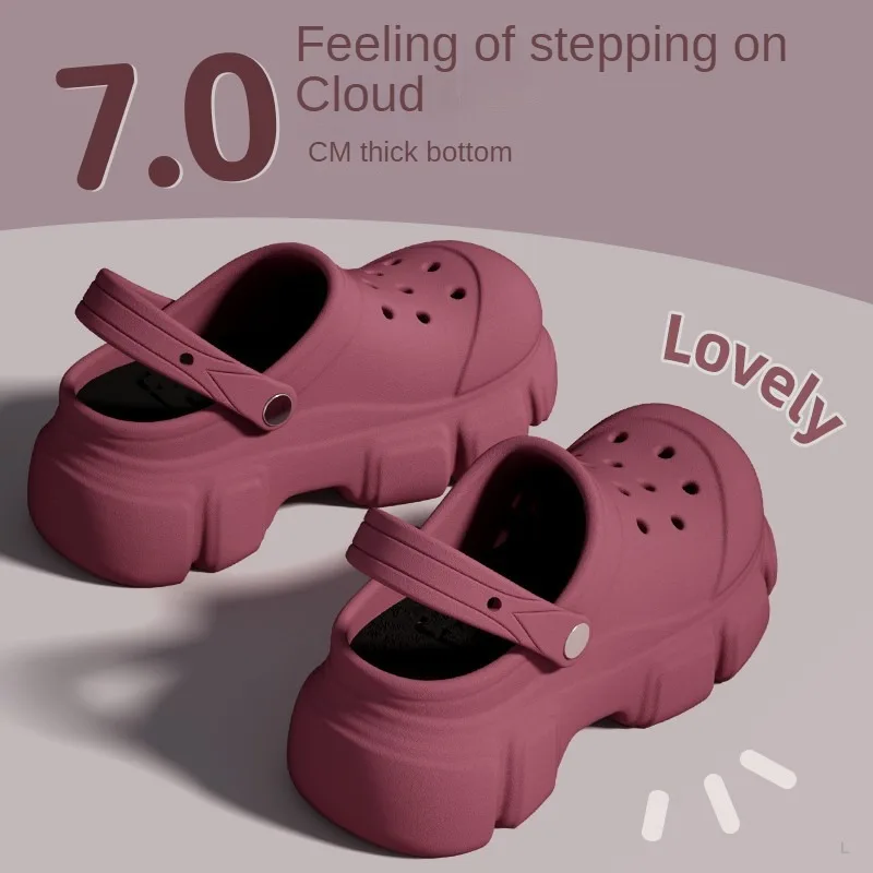 

Fashionable Garden Clogs Lightweight Comfort for Woman Resistant and Easy to Clean Thick Sole Indoor and Outdoor Slides Sandals