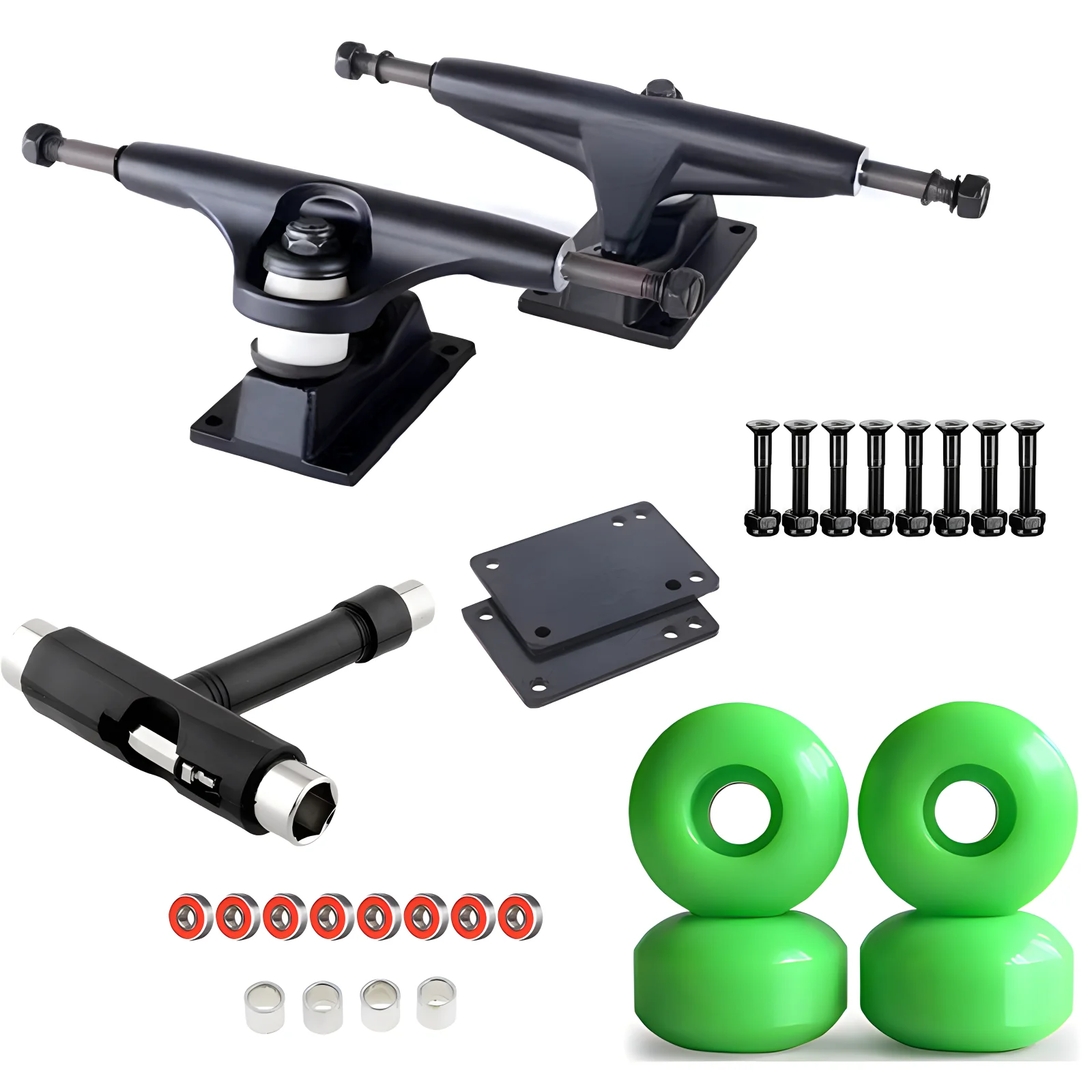 100A Skateboard Wheels 52*32mm 5 Inch Skateboard Trucks Tools Rubber