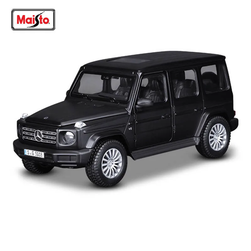 Maisto 1/25 메르세데스-벤츠 G-CLASS 실버 합금 자동차 모델, 다이 캐스팅 정적 정밀 모델 컬렉션 선물 장난감, 조수 놀이