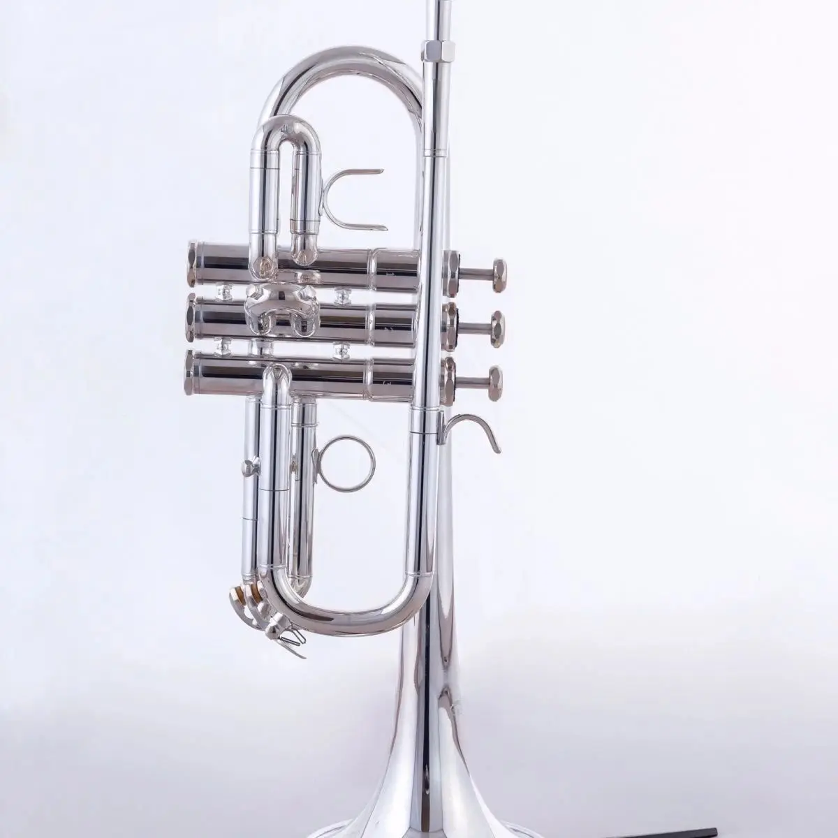 Silver drop E to D professional trumpet with two sets of sound-changing tubes can switch professional-grade tone Trumpet horn