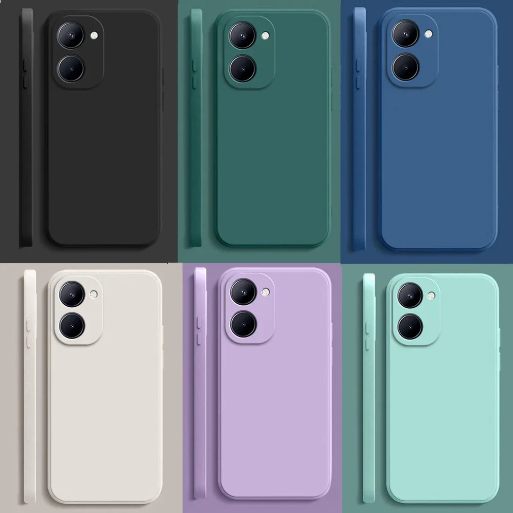 Ultra Thin Matte Silicone Phone Case – Solid Color, Soft TPU Cover