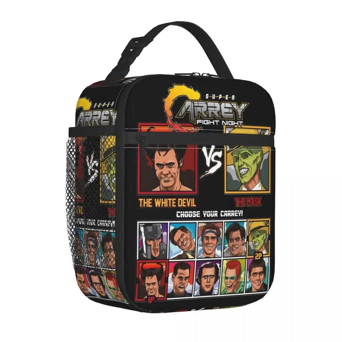 

Jim Carrey Fight Night Accessories Insulated Lunch Bag Work Food Box Portable Casual Thermal Cooler Lunch Box