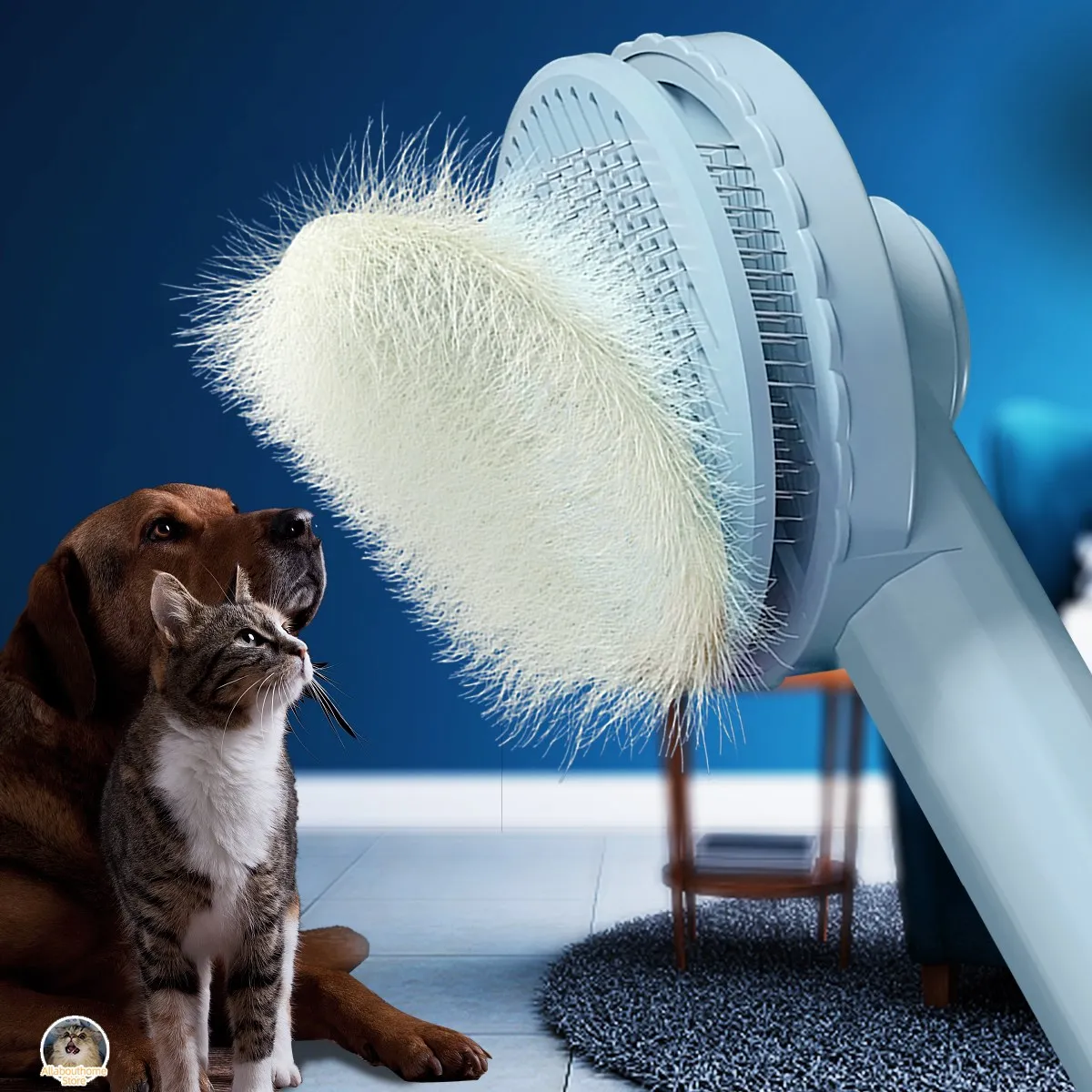 Cepillo de aseo para mascotas, elimina pelos de gatos y perros, peine de pelo corto, masajeador, productos para gatos, accesorios para perros, suministros - Productos populares de TikTok