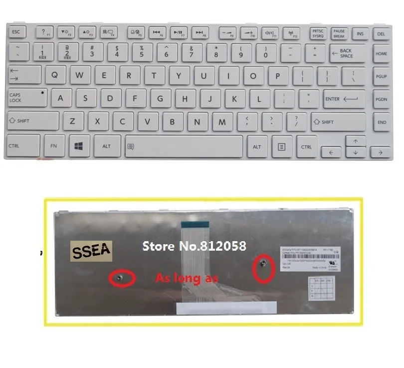 

New Laptop US English keyboard For TOSHIBA Satellite L40D-A C40-A C40D C40 S40-A C45 C45T L40