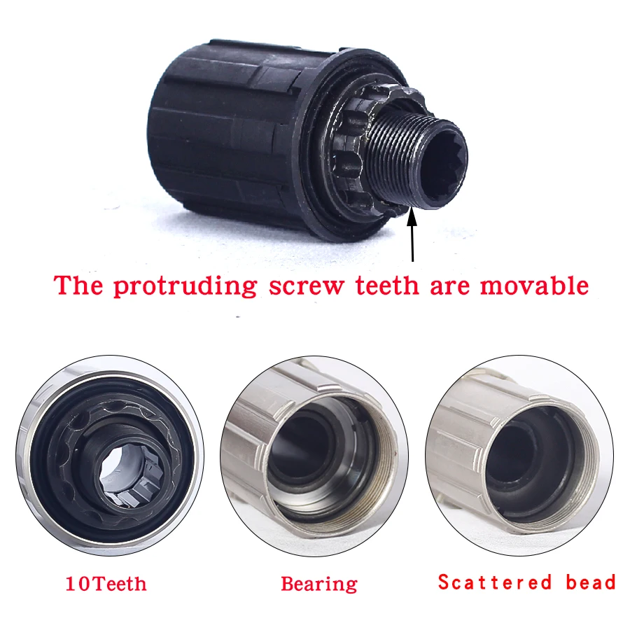 NOVATEC-MTB Bicycle Freehub, Rear Hub Body, 8 Speed, 9 Speed, 10 Speed Kit, 11Speed, Titanium, Freewheel Body, Bike Cycling Body