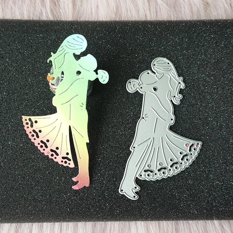 

Новинка, свадебная металлическая высекальная форма для влюбленных, рельефное украшение для фотоальбома, изготовление открыток «сделай сам...