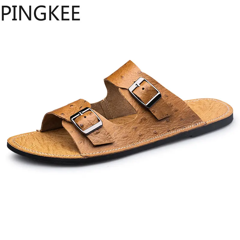 Рисунок 4 - Пляжные мужские шлепанцы PINGKEE с двойной пряжкой