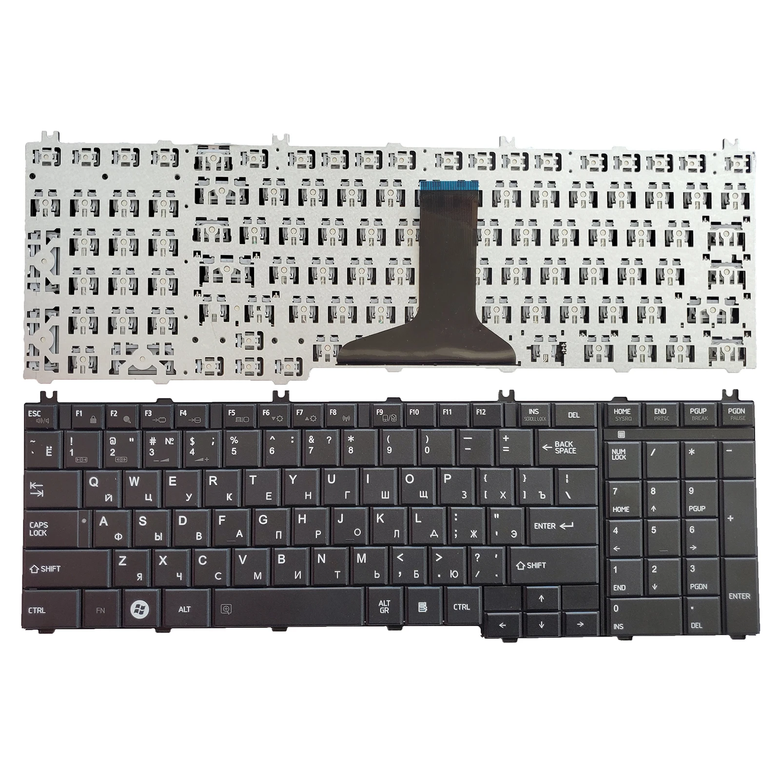 NEW-RU-Keyboard-FOR-TOSHIBA-Satellite-C650-C655-C660-L650-L655-L670 ...