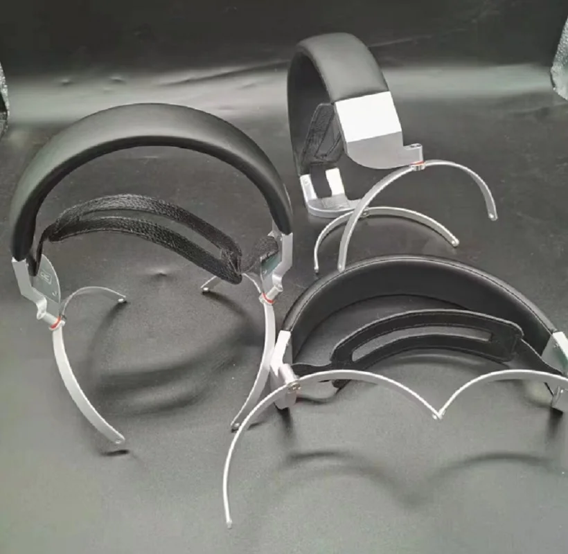 DIY 80mm-115MM Hook opening Sony R10 styles Headband For Large Headphones Metal Braket 360 Degree Rotatable Leather Top band