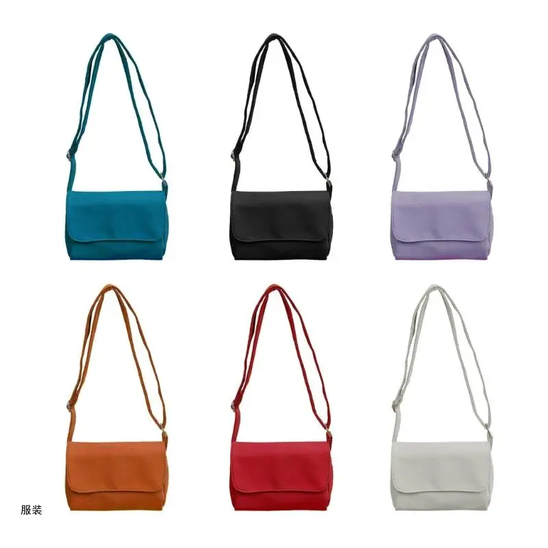 

D0UD Women Solid Color Crossbody Bag Large Capacity Shoulder Bag Casual Bag