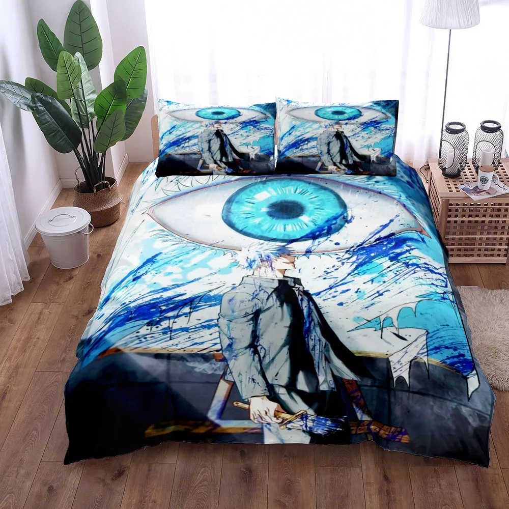 Satoru Gojo Jujutsu Kaisen Duvet Cover Set King Queen Double Full Twin Single Size Bed Linen Set 4