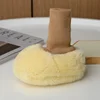 Baby Suede Leather Thick Shoes Infants Winter Plush Warm Booties Fur Girls Booties Unisex Sheepskin Kids Boy Floor First Walkers 6