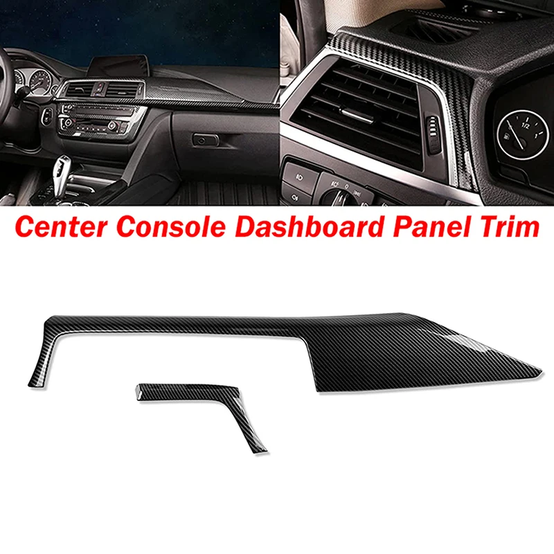 

Car Center Console Dashboard Panel Trim Cover ABS Carbon Fiber Look for BMW 3 Series F30 F31 2012 2013 2014 2015 2016 2017-2019