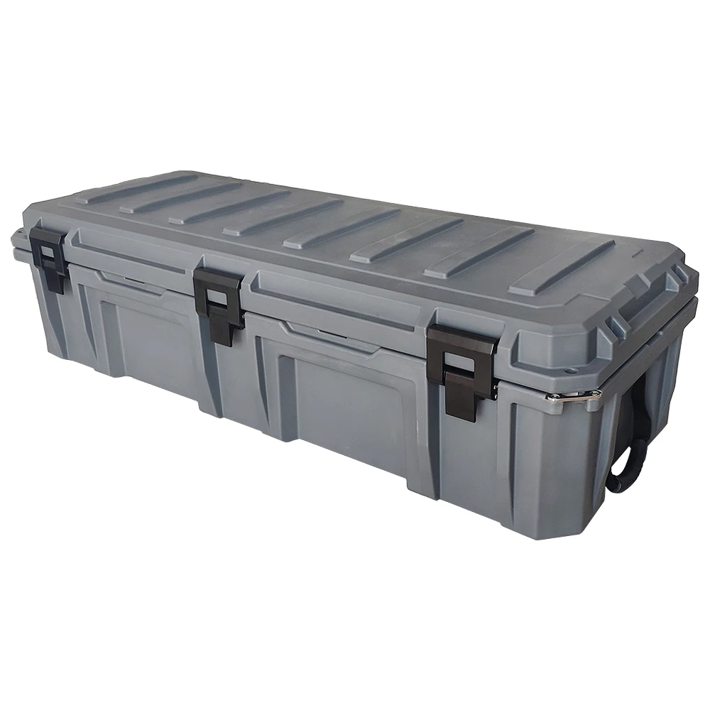 110l Plastic Tool Box With Snap Suv Car Roof Rack Camping Tool Chest