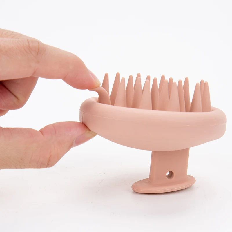 Spazzola per Shampoo per capelli in Silicone morbido spazzola per capelli per massaggio del cuoio capelluto strumenti per la cura dei capelli bagno per doccia bagnato e asciutto strumenti per Spa regali Holloween - immagine 4
