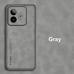 Luxe PU Leren Matte Siliconen Beschermende Telefoonhoes - Slank en Stijlvol Achterkantcover