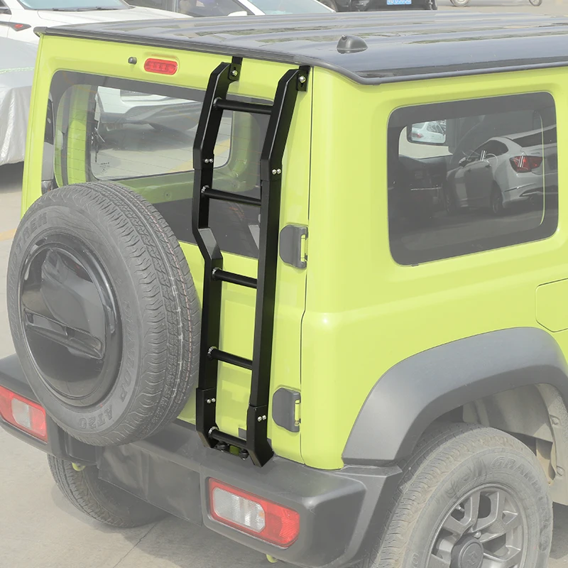 Car Rear Door Ladder BAWA For Suzuki Jimny Aluminum Alloy Tailgate Ladder Accessories For Jimny Up car ladder