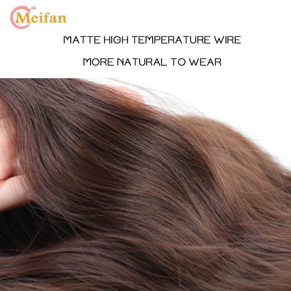 Fake Hair Extensions MEIFAN Syntheitc Long Wavy Curly Claw Clip On Ponytail Hair Extension Ponytail Extension For Women Natural Fake Hairpiece