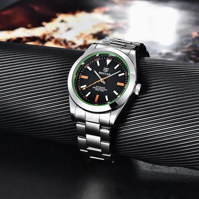BENYAR 2025 New Mens Watches Top Brand Luxury Watch Men Automatic