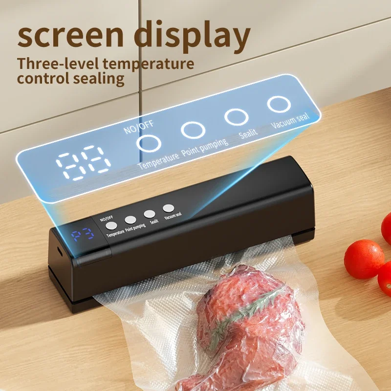 Mini Automatic Vacuum Sealing Machine ABS Plastic Kitchen Food Sealer