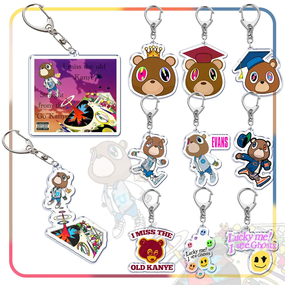 Брелок для ключей Rapper Kanye, аксессуар с подвеской в виде сумки, YE, сердцебиения и перерыва, рождественские подарки