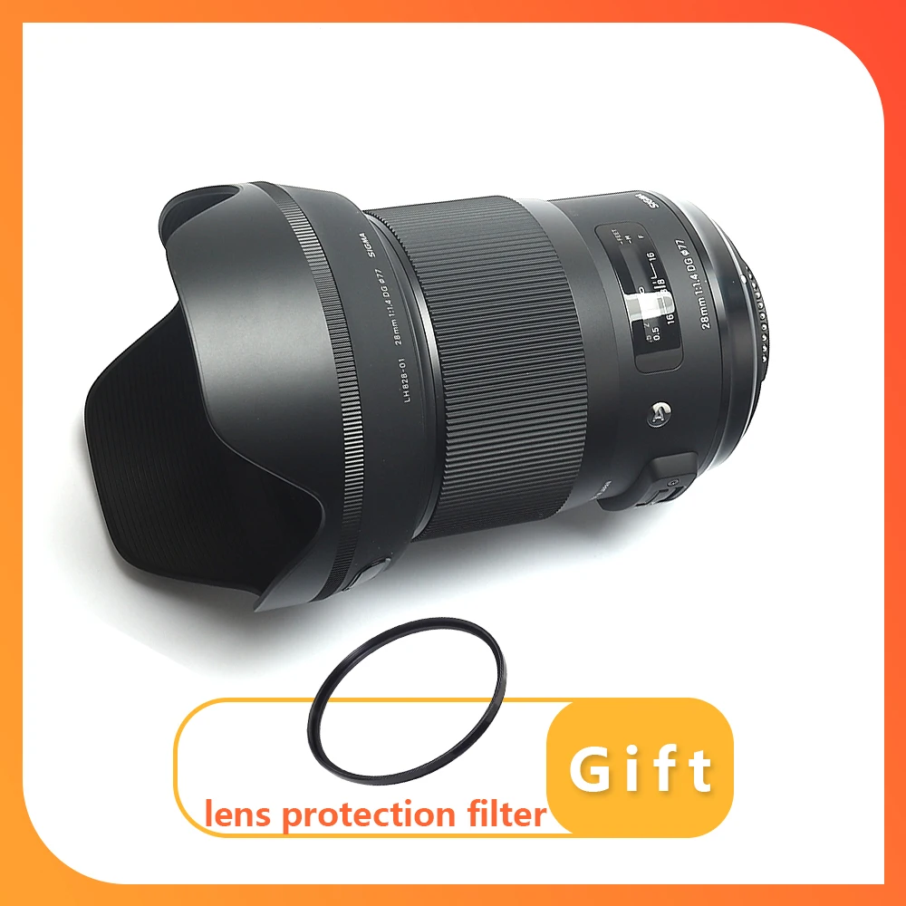 Sigma 28Mm F1.4 Dg Hsm Art Lens Full Frame 28Mm F1.4 Obiettivo Grandangolare Prime Per Montaggio Canon O Montaggio Nikon O Supporto Sony E