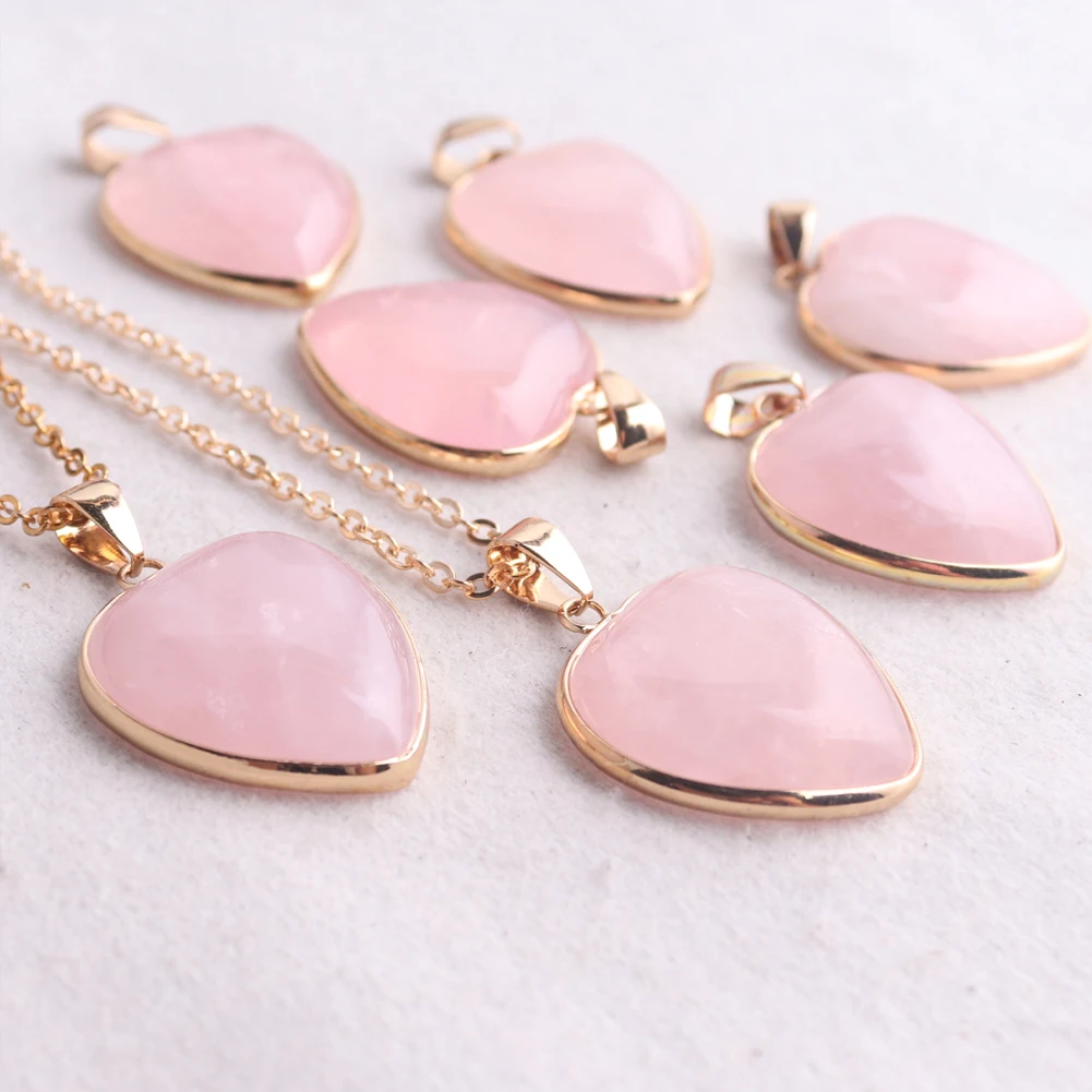 Pink Crystal Pendant Necklace - Image 6