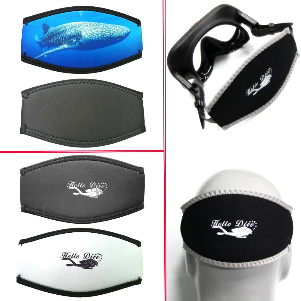 Neoprene Soft Scuba Diving Mask Strap Cover Swimming Surfing Dive Snorkeling Hair Strap Cover Wrapper Replacement