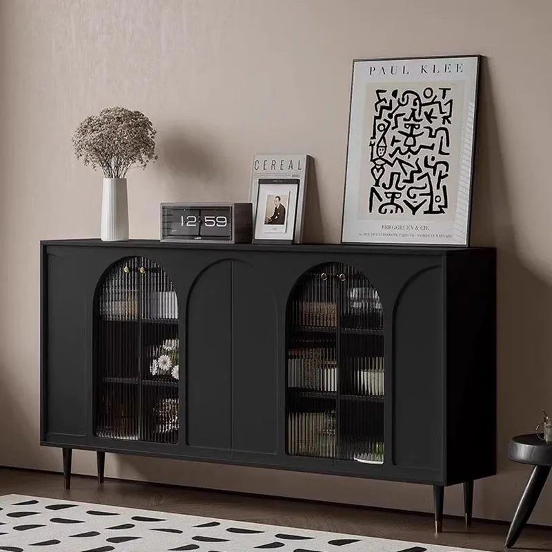 Home Black Space Saving Sideboard Dressers Vanity Drawers Display Cabinet Large Minimalist Muebles De Cocina Bedroom Furniture