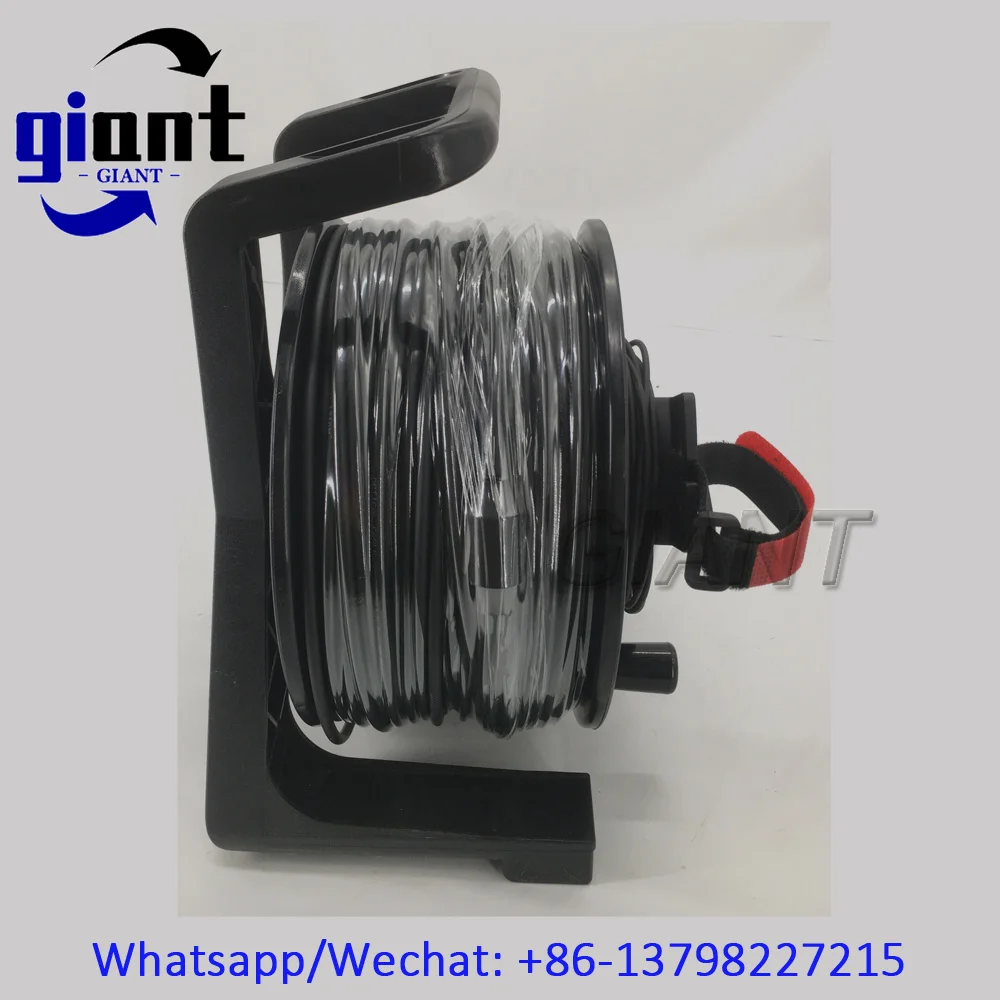 8C,100m,LSZH/TPU,G657A1,SM,8코어 SC/UPC-SC/UPC 커넥터 5.0mm,PCD235 릴 드럼이 있는 검정색 기갑 케이블 광섬유 패치 코드