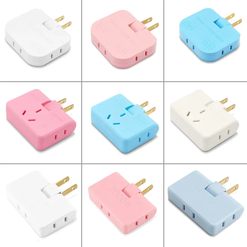 3 ใน 1 US ปลั๊กอะแดปเตอร์ 180 องศา Rotatable SOCKET อเมริกันญี่ปุ่นแคนาดา EXTENSION Power Converter ซ็อกเก็ตไฟฟ้า AC Outlet 1