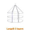 2443 Clothes basket drying net clothes flat net bag household socks drying artifact sweater special drying rack 6