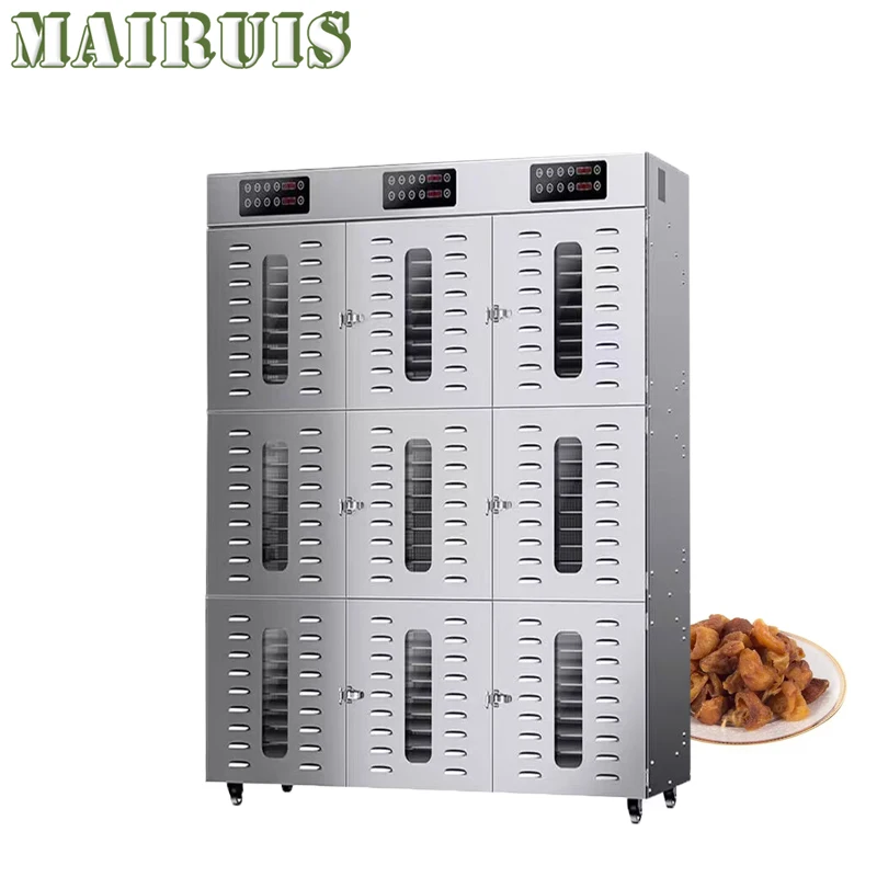 Electric Dried Fruit Vegetable Food Meat Dryer And Commercial Food Dehydrator Machine 90 Layer 220V 6400W 2