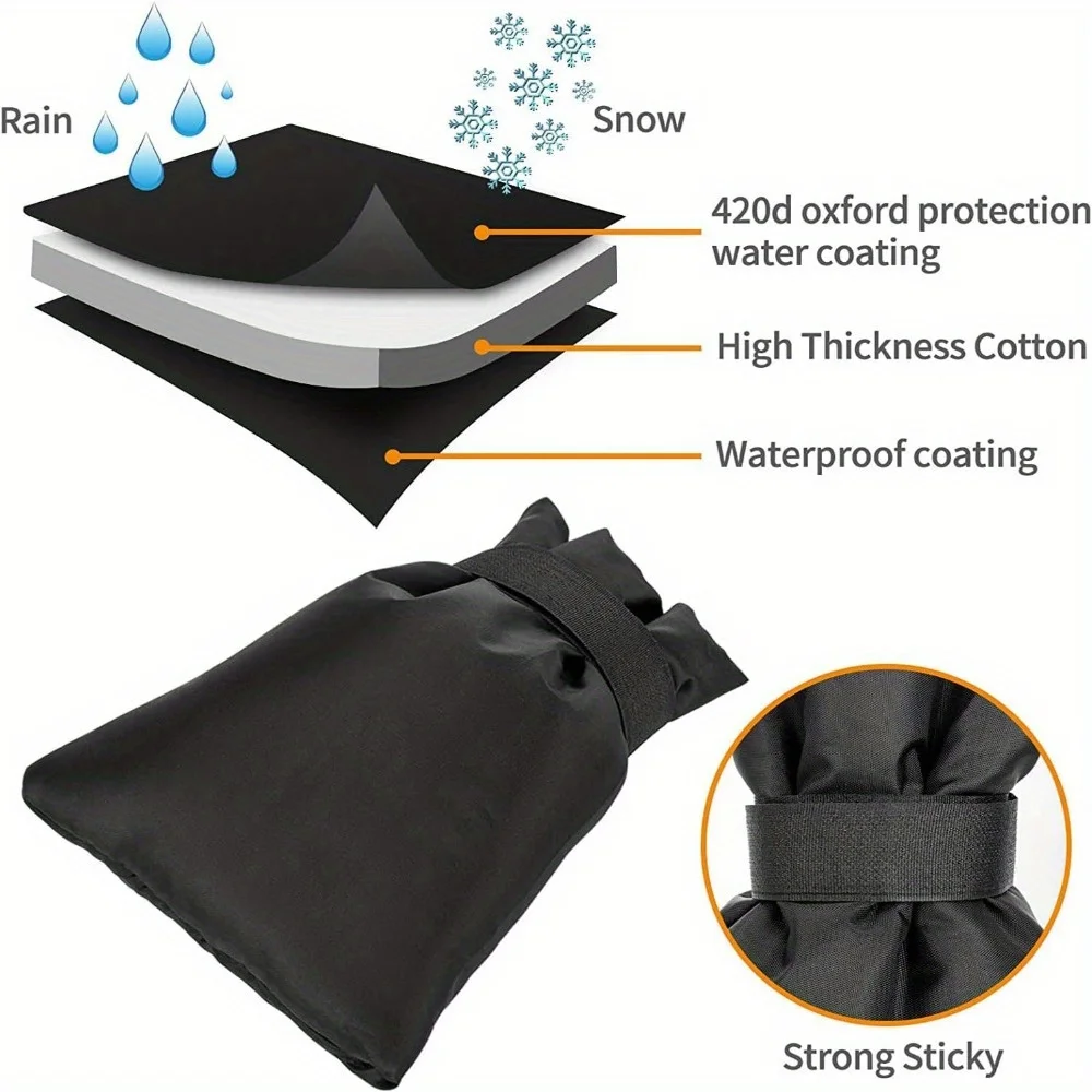4-Piece Winter Insulated Faucet Cover, Hose Outdoor Faucet Cover, Winter Antifreeze Protection Outdoor Cover Socks