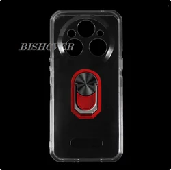 Enhanced Product Title:  
Durable Back Ring Holder Bracket Case with TPU Soft Silicone Cover for Case & Holder (Transparent C Red)