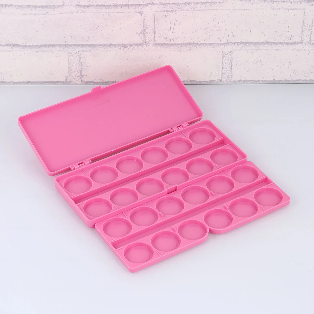 

Manicure Painting Box Watercolor Painting Tray Gouache Pigment Mixing Tray Plastic Storage Box Pink