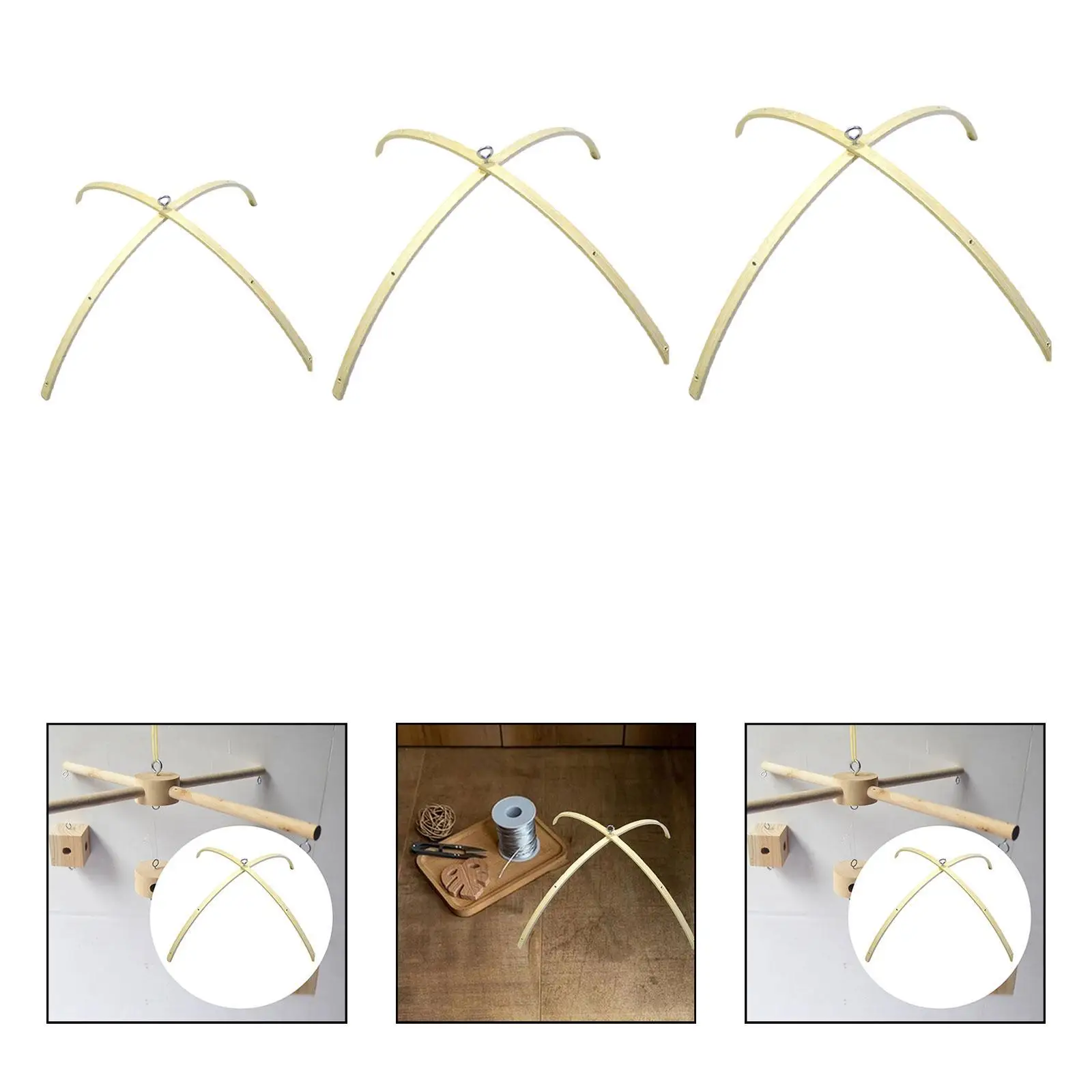 Mobile Hanging Frame Decor Centerpiece Stable Easy Installation DIY Crafts DIY Baby Mobile Holder for Baby Bed Hanging Rattle