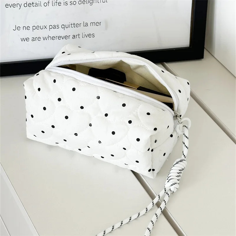 Gesteppte Kosmetiktasche Für Damen Große Make-up Tasche Reise_voghion.com
