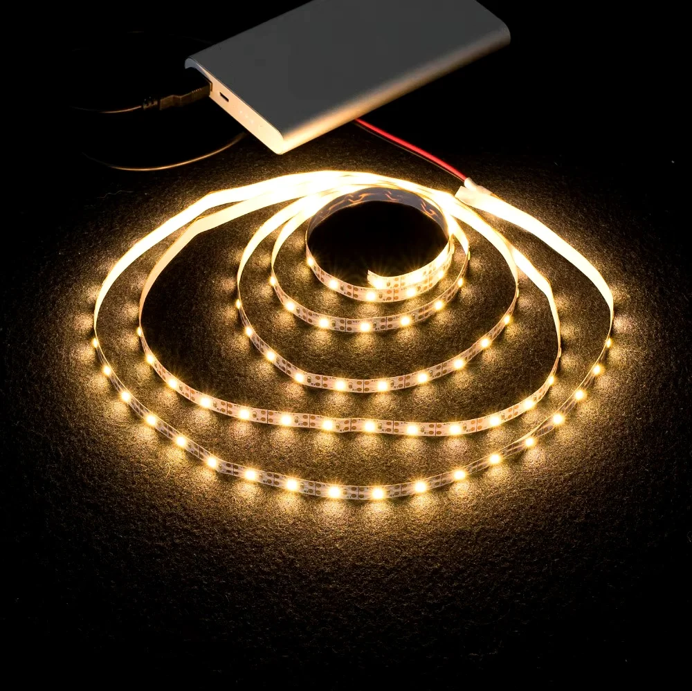 ตัวเลือกสินค้า LED Strip Light ยืดหยุ่น WARM White พร้อมแบตเตอรี่ 3AA